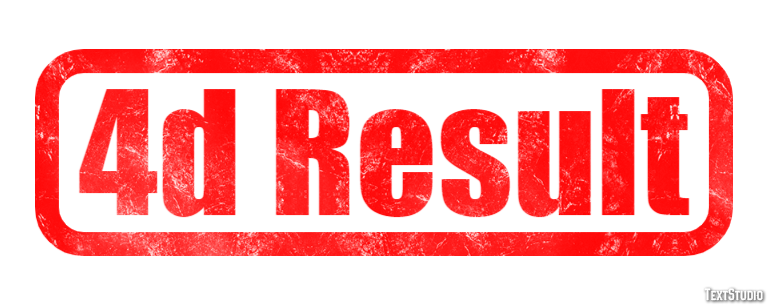 4d Result Tekst Effect