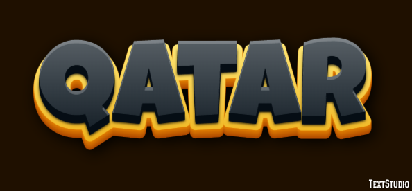 Qatar Effetto testo