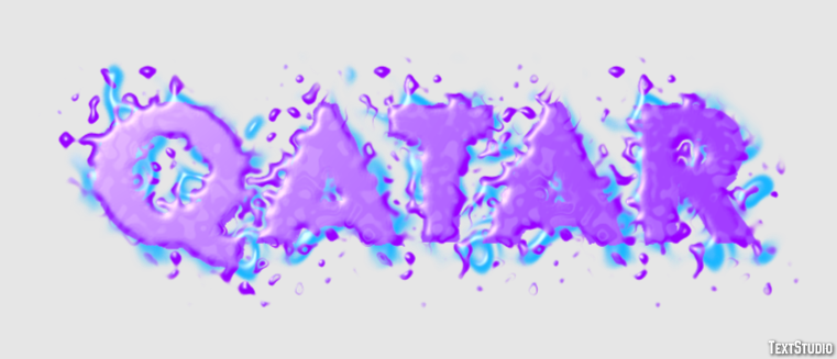 Qatar Texteffekt