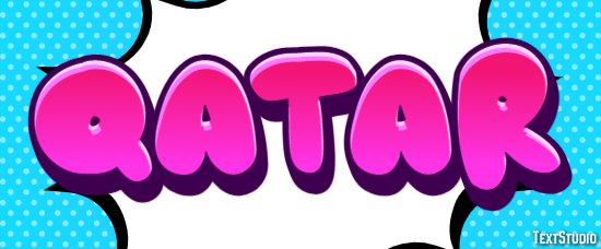 Qatar Effet de texte
