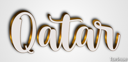 Qatar Effetto testo
