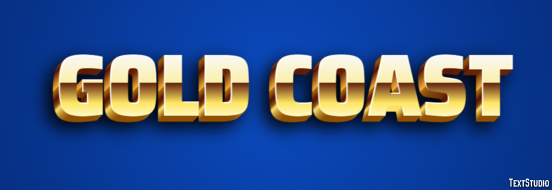Gold Coast Efeito de texto
