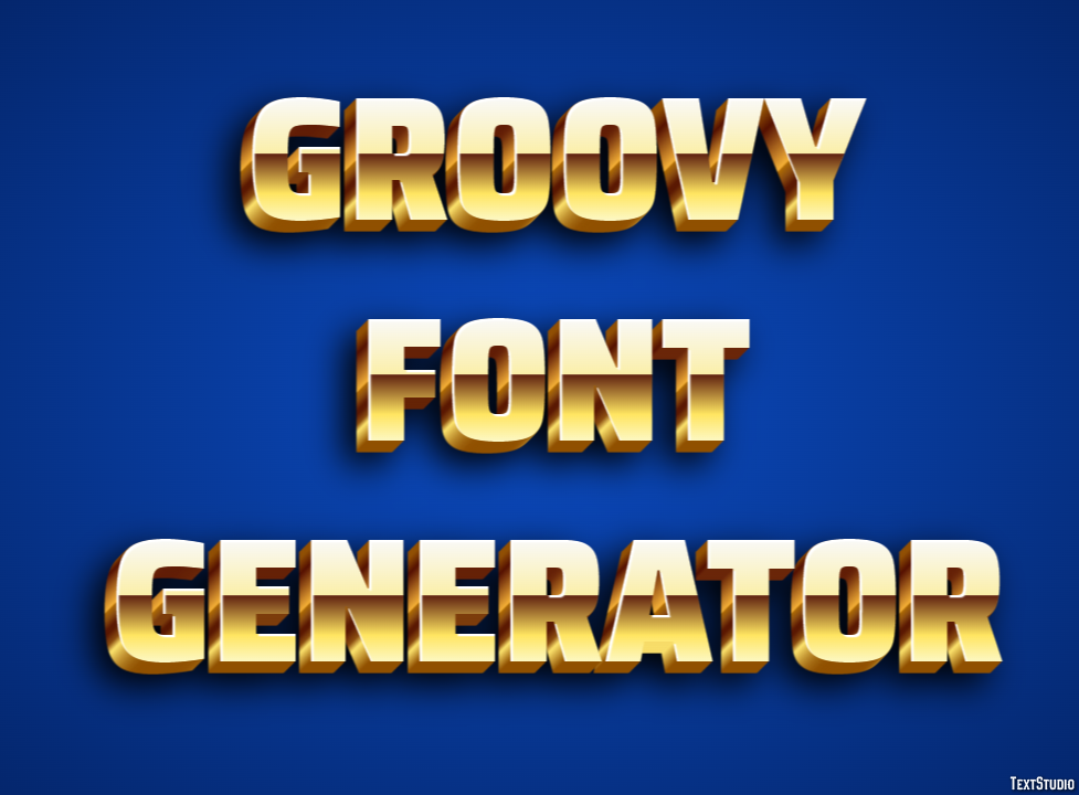 Groovy Font Generator テキスト効果