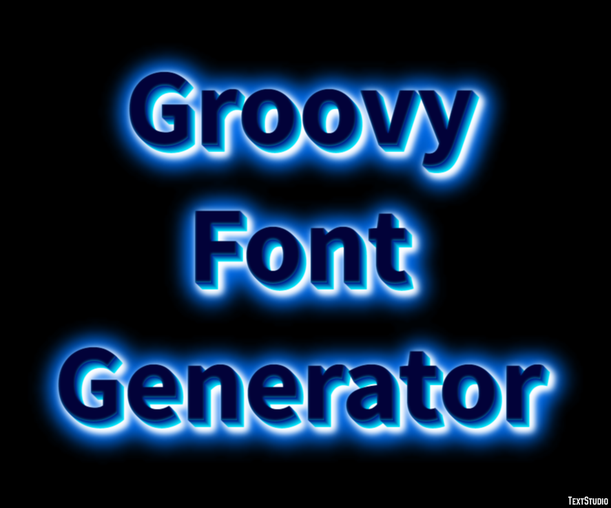 Groovy Font Generator Efecto de Texto