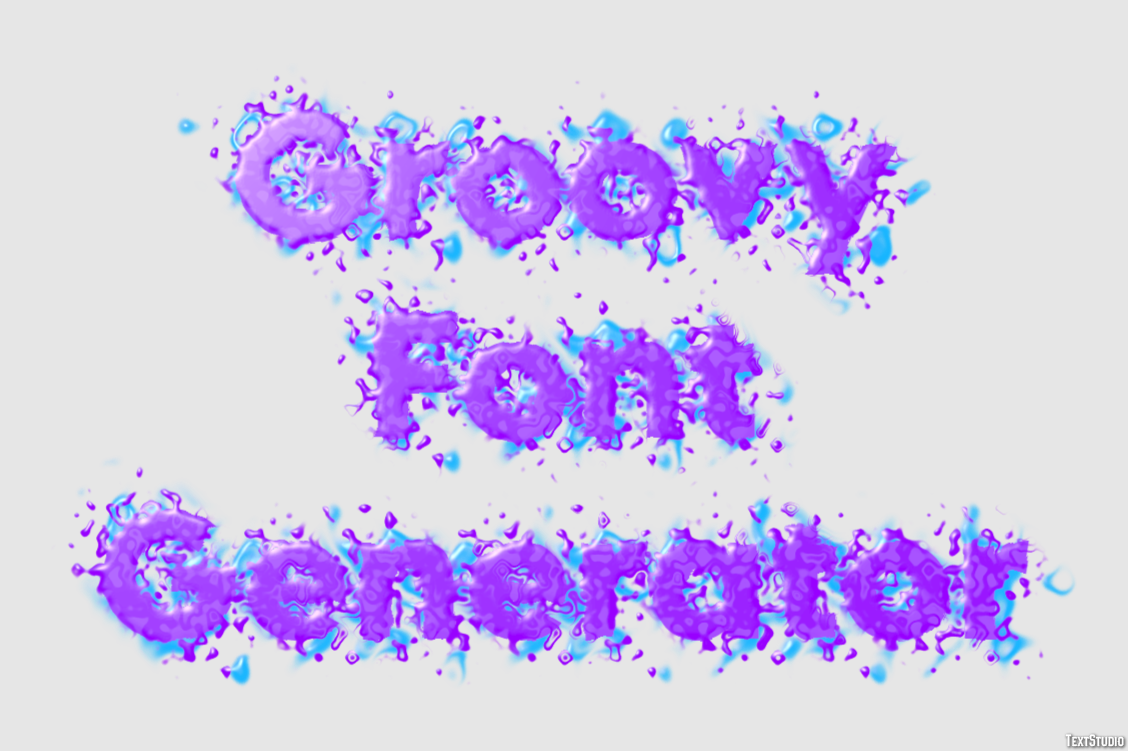 Groovy Font Generator Efecto de Texto