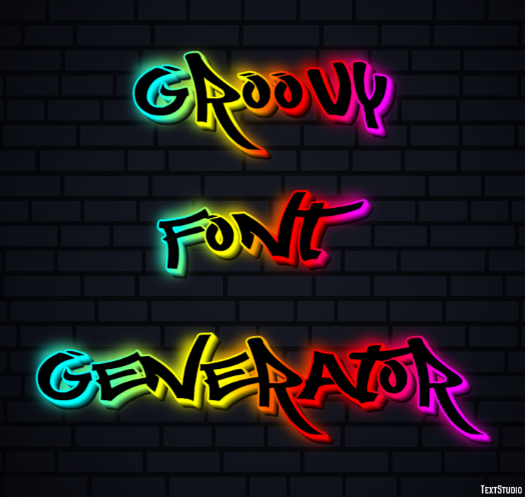 Groovy Font Generator Efekt tekstowy