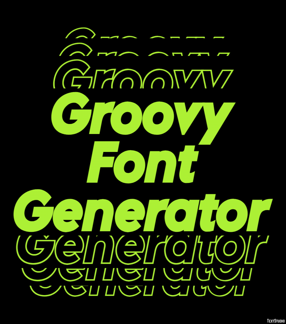 Groovy Font Generator Efecto de Texto