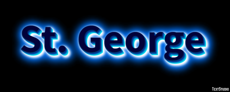 St. George Efecto de Texto