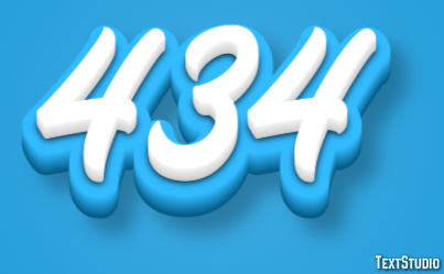 434 Text Effect