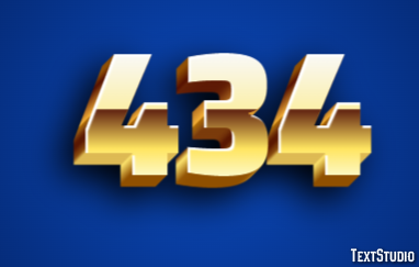 434 Text Effect
