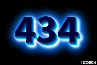 434 Text Effect