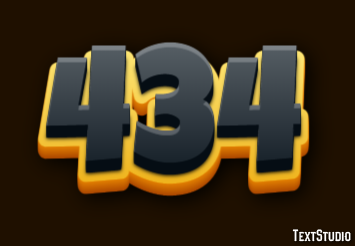 434 Text Effect