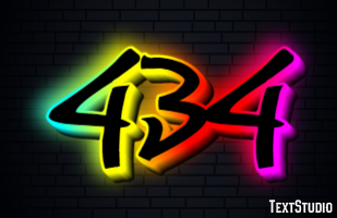 434 Text Effect