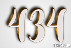 434 Text Effect