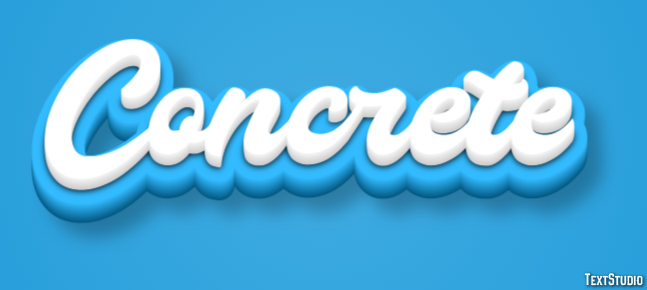 Concrete Text effect