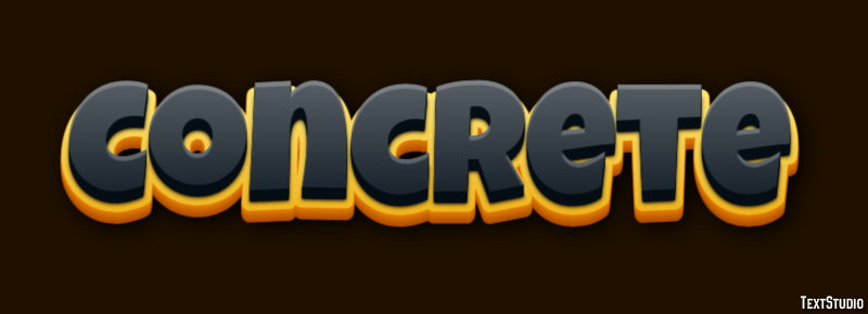 Concrete Text Effect