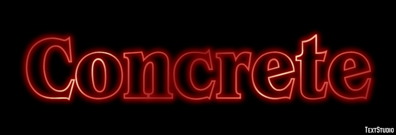 Concrete Text Effect