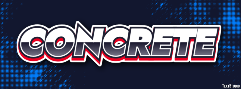 Concrete Text effect