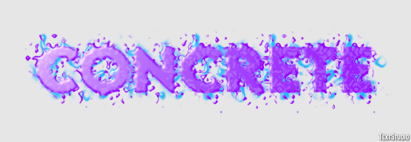 Concrete Text Effect