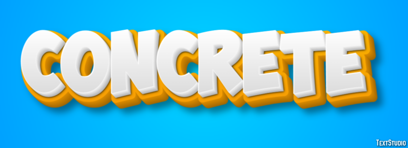 Concrete Эффект текста