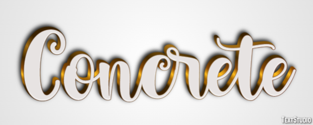 Concrete Text Effect