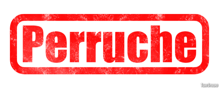 Perruche Texteffekt
