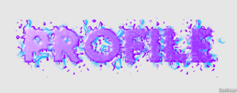 Profile Text Effect