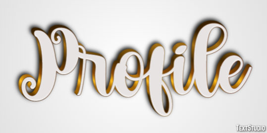 Profile Text Effect