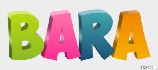 Bara テキスト効果