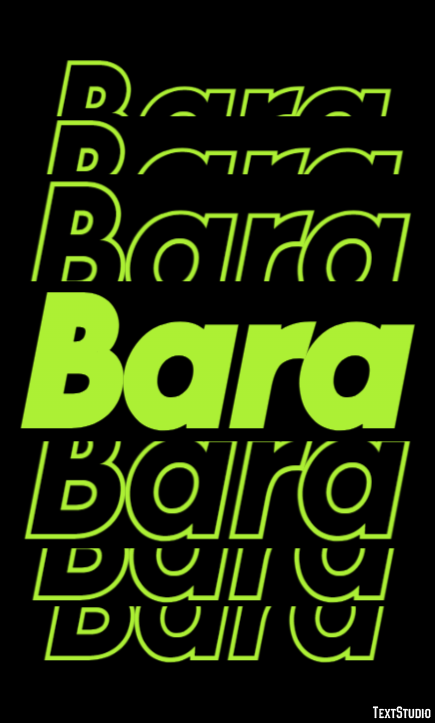 Bara Эффект текста