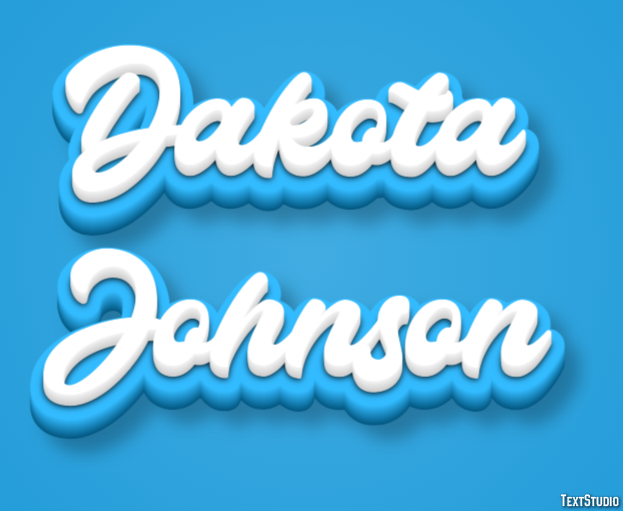 Dakota Johnson Efeito de texto