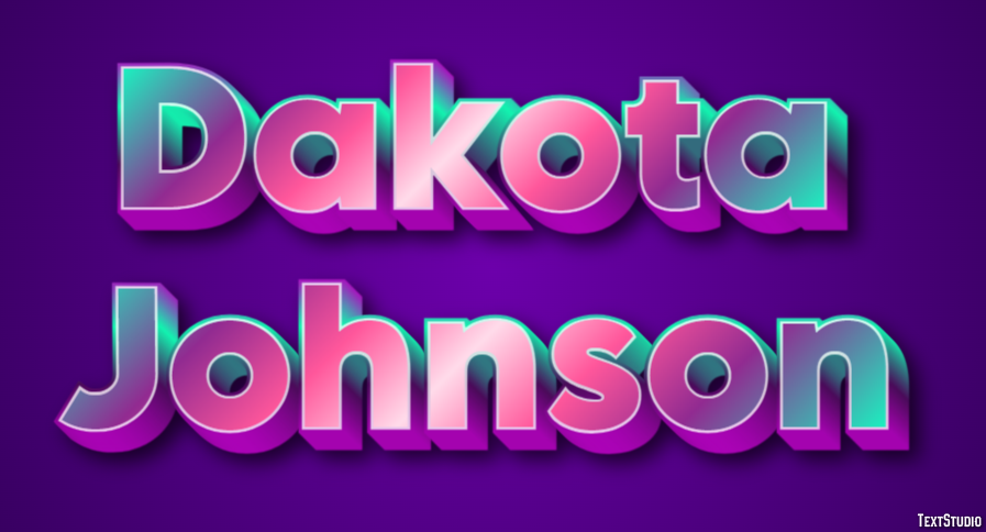 Dakota Johnson Efeito do texto