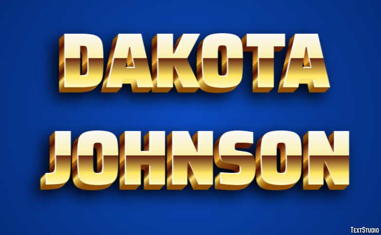 Dakota Johnson Efeito do texto