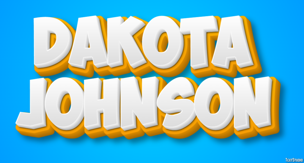 Dakota Johnson Efeito do texto
