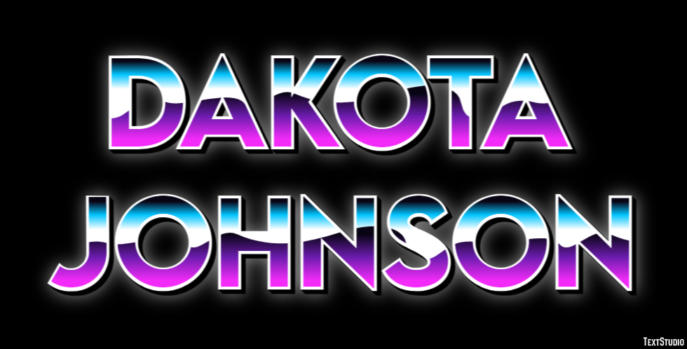 Dakota Johnson Efeito do texto