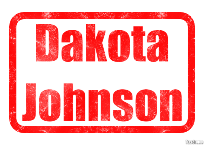 Dakota Johnson Efeito do texto