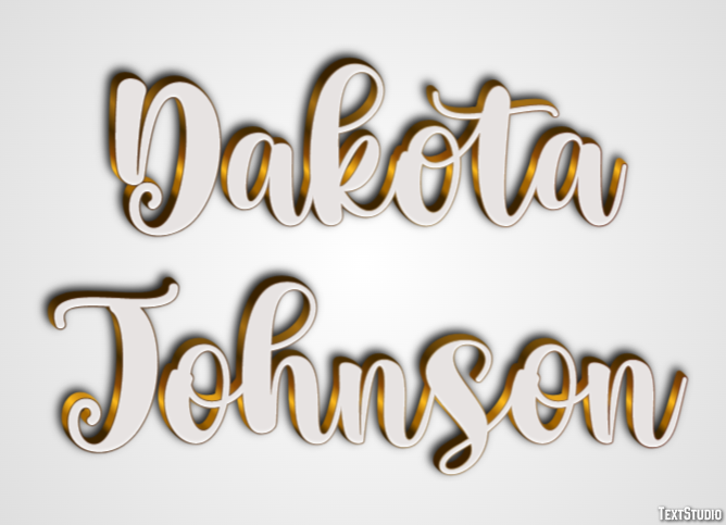 Dakota Johnson Efeito do texto