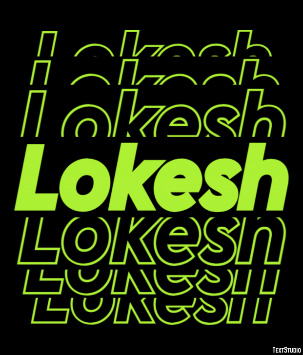 Lokesh Text Effect