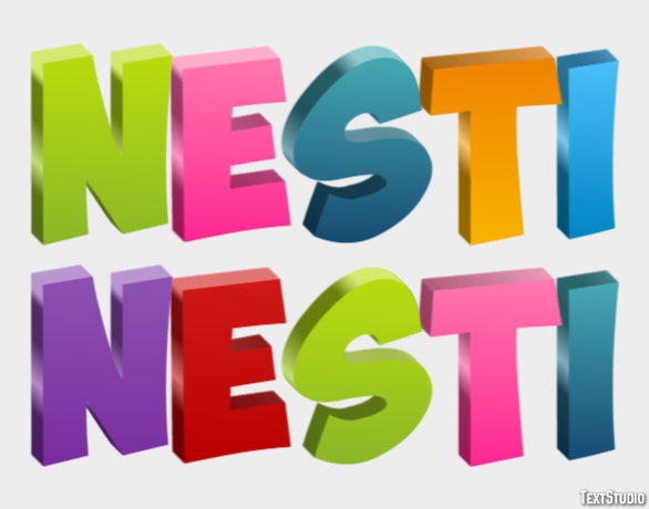 нести nesti Текстовый эффект