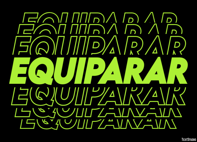 Equiparar Effet de texte