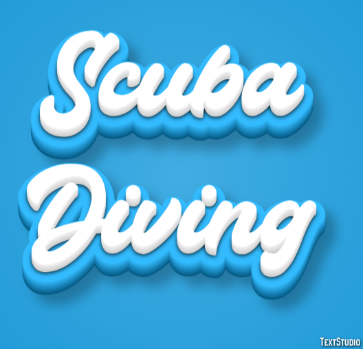 Scuba Diving Text Effect