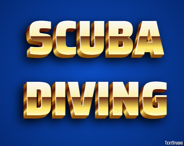 Scuba Diving Text Effect