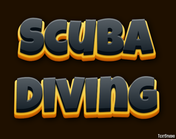 Scuba Diving Text Effect