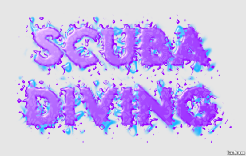 Scuba Diving Text Effect