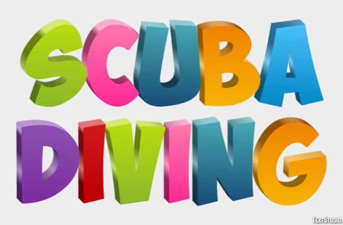 Scuba Diving Text Effect