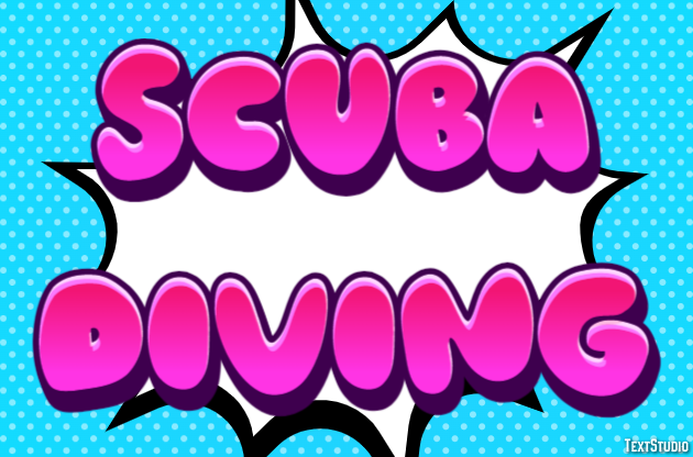 Scuba Diving Text Effect