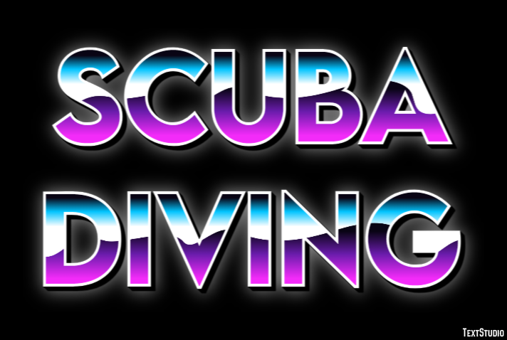 Scuba Diving Text Effect