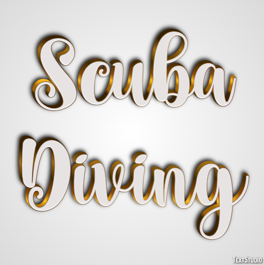 Scuba Diving Text Effect