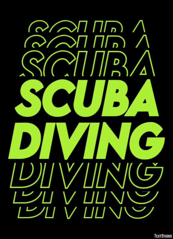 Scuba Diving Text Effect