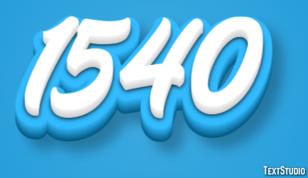 1540 Efecto de Texto